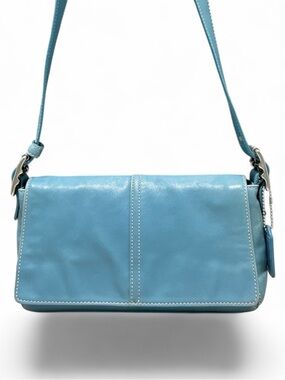 COACH Y2K ‘05 Hampton Demi Messenger Flap Convertible Strap X Body/Shoulder Bag